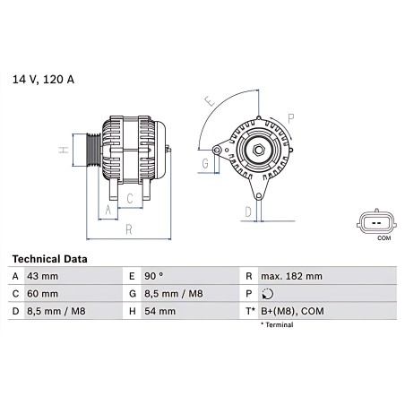 ➤ Фільтр палив. FORD JAGUAR SSANGYONG (вир-во Bosch) 0450906508