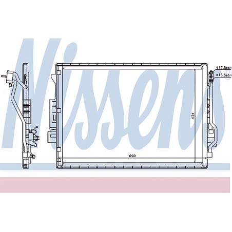 ➤ Конденсор кондиціонера MERCEDES S-CLASS W 221 (05-) (вир-во Nissens) 940137