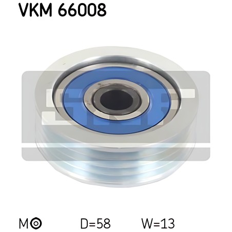 ➤ Натяжний ролик, полікліновий ремінь VKM 66008