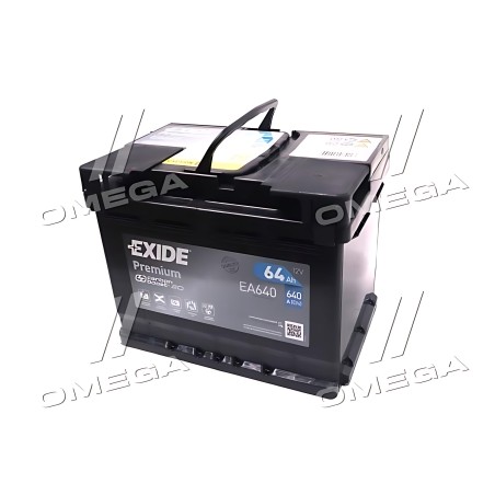 ➤ Акумулятор 64Ah-12v Exide PREMIUM (242х175х190), R, EN640 EA640