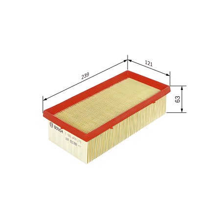➤ Фільтр повітряний PSA 1.0-1.2 VTi 12- (вир-во BOSCH) F026400376