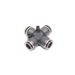 RD 83.17.70 З'єднувач пневматичний цанговий X-подібний 12-12-12-12 пластик 2 отвори кріплення по прямій (RIDER) фото від Мотор-А