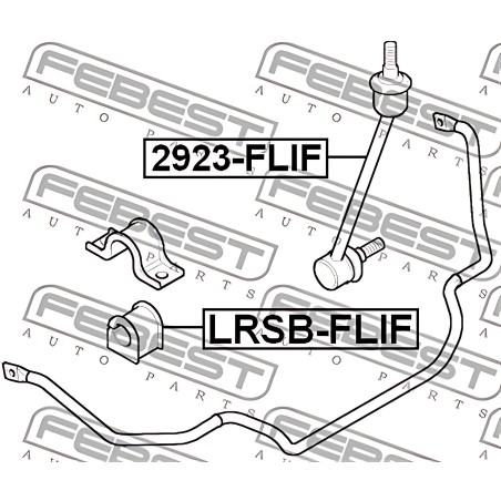 LRSB-FLIF Втулка стабілізатора LANDROVER FREELANDER 98-06 перед. міст (Вир-во FEBEST) фото від Мотор-Агро Харків Україна