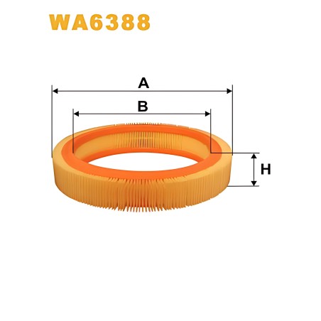 WA6388 Фільтр повітряний WA6388/AR206 (вир-во WIX-FILTERS) фото від Мотор-Агро Харків Україна