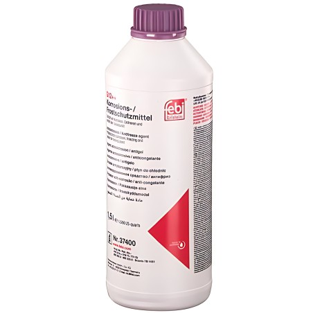 ➤ Антифриз FEBI фіолетовий концентрат G12 ++ VW TL 774G MB 325.6, MB 325.5 (Каністра 1,5л) 37400