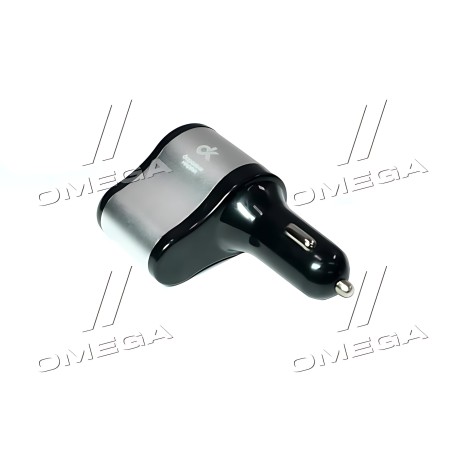 DK-AZ02 Автомобільний зарядний пристрій 2USB (12 / 24V - 5V 2,1A) і прикурювач (12/24 -5A 60W) ДК фото від Мотор-Агро Харків Укр