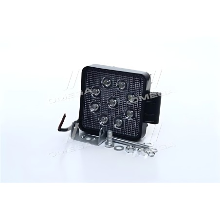 ➤ Фара LED додаткова 12 / 24V, 9 * 3W, 106 * 106 * 47mm Tempest TP-9300