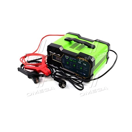 ➤ Пуско-зарядний пристрій, 12-24V, 12A, 75A / 12V (старт), цифрова панель LED ARMER ARM-JC75