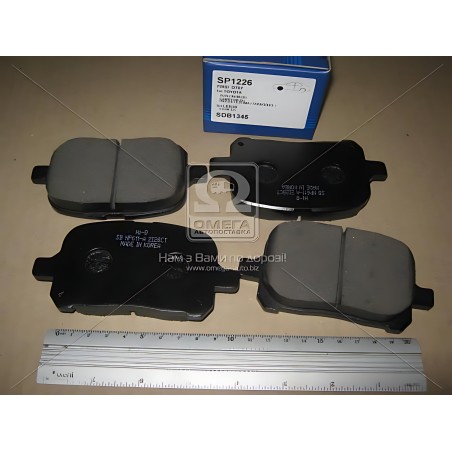 ➤ Колодка гальм. диск. TOYOTA CAMRY 2.2, 3.0 24V, 3.0 V6 99-01 передн. (вир-во SANGSIN) SP1226