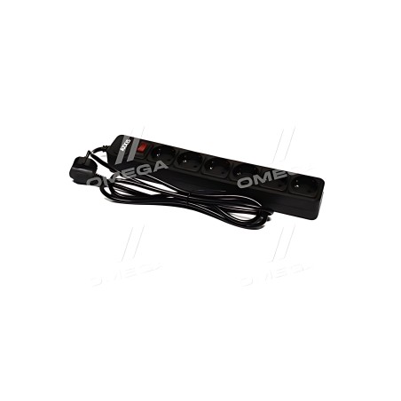 ➤ Мережевий фільтр-подовжувач Optima Base 6 1,8m BLACK провід 3*0,75мм2 AXXIS ax-1260