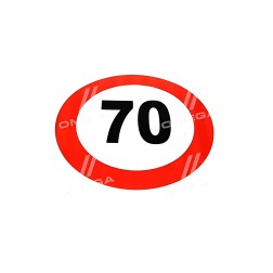 TP 87.59.03 Табличка (наклейка) обмеження швидкості (160мм) 70 км. (TEMPEST) фото від Мотор-Агро Харків Україна