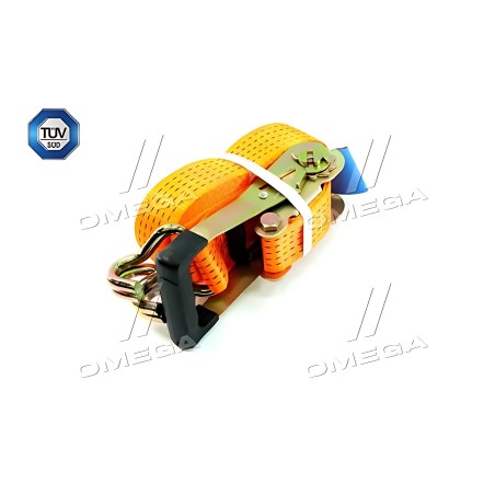 ➤ Стяжка вантажу, 5t. 50mm.x8m.(0.5+7.5) прогум. ручка ДК DK-3909