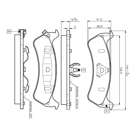 ➤ Колодка гальм. диск. MB VITO (638) передн. (вир-во Bosch) 0 986 494 013
