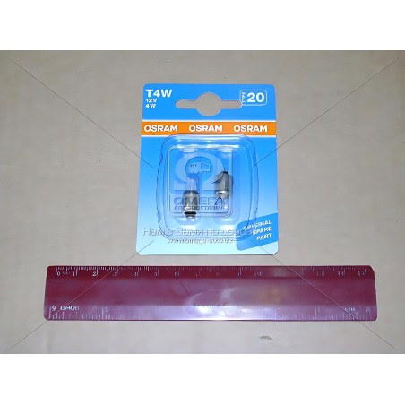 ➤ Лампа допоміжн. освітлення Т4W 12V 4W ВА9s (2 шт) blister (вир-во OSRAM) 3893-2BL