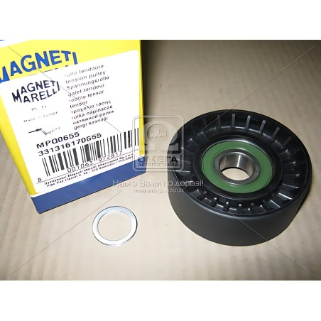 ➤ Ролик натяжний SEAT, SKODA, VW (Вир-во Magneti Marelli, кор. код MPQ0655) 331316170655