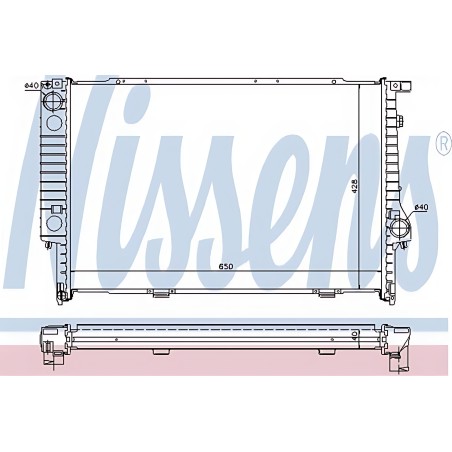 ➤ Радіатор охолодження BMW 5 E34 (88-) 525 tds (вир-во Nissens) 60693A