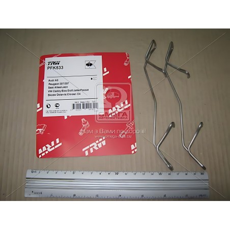 ➤ Колодка гальм. компл. монтажний VW CADDY, PASSAT передн. (вир-во TRW) PFK533