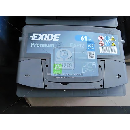 ➤ Акумулятор 61Ah-12v Exide PREMIUM (242х175х175), R, EN600 EA612