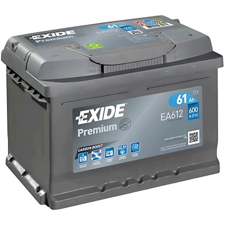 ➤ Акумулятор 61Ah-12v Exide PREMIUM (242х175х175), R, EN600 EA612