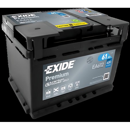 ➤ Акумулятор 61Ah-12v Exide PREMIUM (242х175х175), R, EN600 EA612