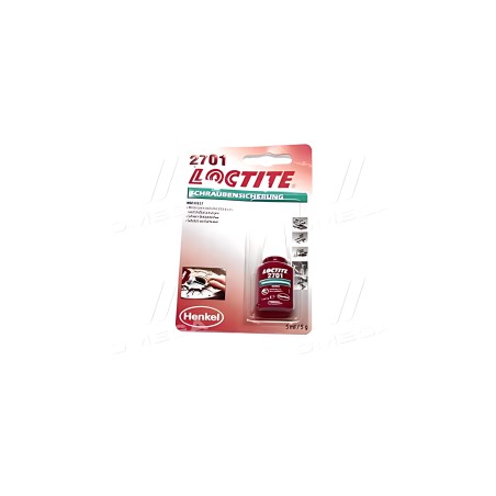 ➤ Фіксатор різьби Loctite 2701 анаеробний, високої міцності 5мл 195911