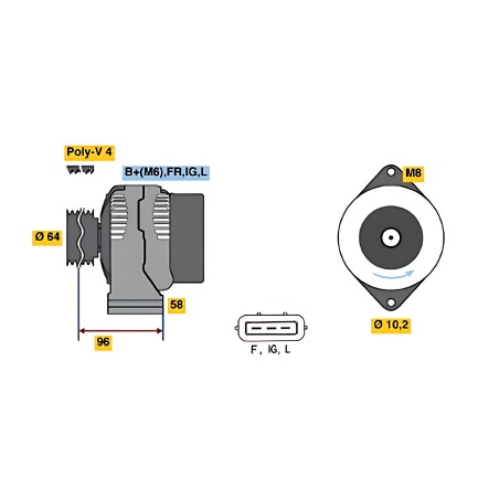 F026407307 Фільтр масляний FORD EDGE, KUGA 2.0 ECOBLUE 18- (вир-во BOSCH) фото від Мотор-Агро Харків Україна