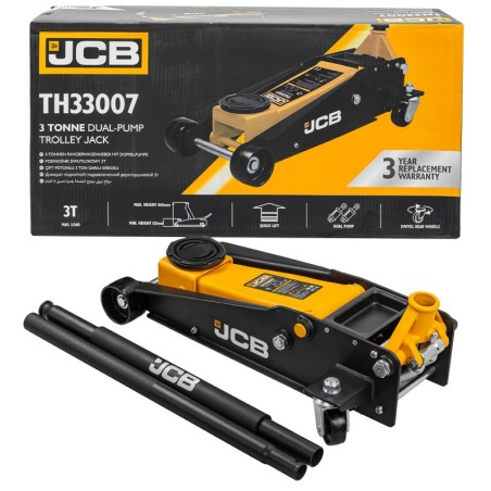 Домкрат підкатний гідравлічний 3т JCB-TH33007