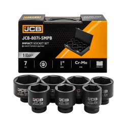 Набір головок ударних 7 од. 1" (6-гр.) (46-75 мм) JCB-8071-5MPB