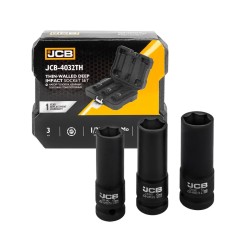 Набір головок глибоких ударних тонкостінних 3 од. 1/2" (6-гр.) JCB-4032TH