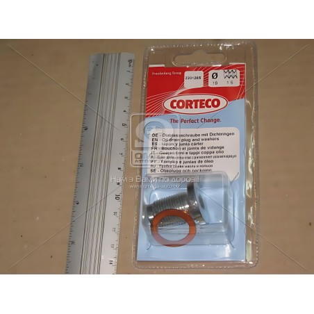 ➤ Пробка зливу олії FIAT JTD (вир-во Corteco) 220126S