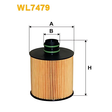 WL7479 Фільтр масляний двигуна FIAT DOBLO 1.6, 2.0 D 10- (вир-во WIX-FILTERS) фото від Мотор-Агро Харків Україна