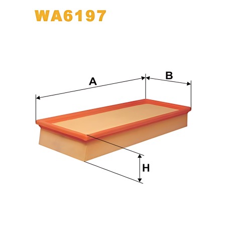 ➤ Фільтр повітряний BMW WA6197/AP032 (вир-во WIX-FILTERS UA) WA6197
