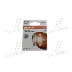 6418-2BL Лампа софітна допоможе. освітлення C5W 12V 5W SV8.5-8 (2 шт) blister (вир-во OSRAM) фото від Мотор-Агро Харків Україна