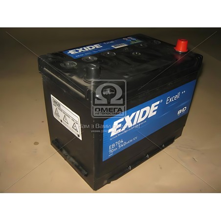 ➤ Акумулятор 70Ah-12v Exide EXCELL (266х172х223), R, EN540 Азія EB704