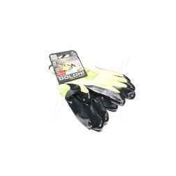 5114 Рукавички трикотаж жовті, поліестер, в'язаний манжет, нітрил, чорний розмір 10 (DOLONI) фото від Мотор-Агро Харків Україна