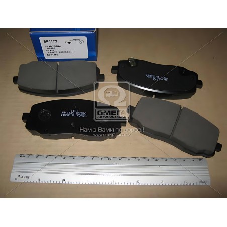 ➤ Колодка гальм. диск. HYUNDAI I10 1.1CRDI 12V 08.03 - передн. (вир-во SANGSIN) SP1172