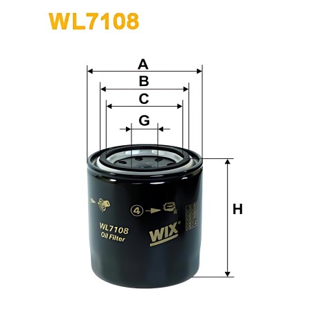 WL7108 Фільтр масляний двигуна WL7108/OP558 (вир-во WIX-FILTERS) фото від Мотор-Агро Харків Україна