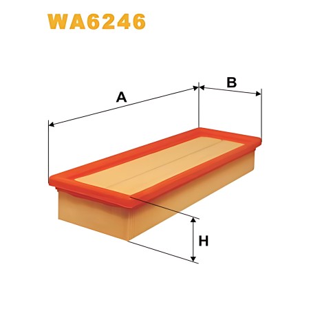➤ Фільтр повітряний PEUGEOT WA6246/AP080 (вир-во WIX-FILTERS UA) WA6246