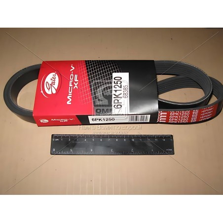 6PK1250 Ремінь поліклін. 6PK1250 (Вир-во Gates) фото від Мотор-Агро Харків Україна