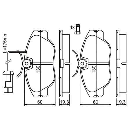 ➤ Фільтр салону FORD FIESTA VI 08-, B-MAX 12- вугільний (вир-во BOSCH) 1987432415