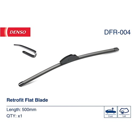 ➤ Щітка склоочис. 500 безкаркасна (вир-во Denso) DFR-004