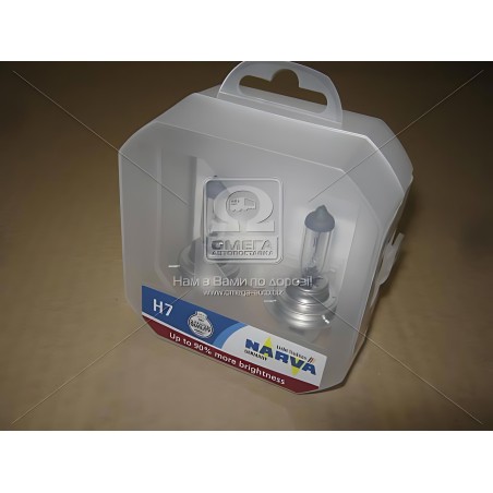 ➤ Лампа розжарювання SET H7 12V 55W PX26d RANGE POWER +90 (к-т 2шт) (вир-во Narva) 48047S2