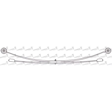 33795000 Ресора MB Sprinter 1 лист. задн. з підресорн. (вир-во Schomaecker) фото від Мотор-Агро Харків Україна