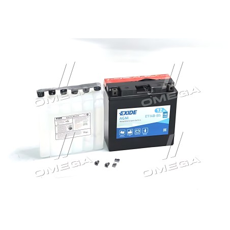 ET14B-BS Акумулятор 12Ah-12v Exide AGM (ET14B-BS) (150х70х145) L, EN190 фото від Мотор-Агро Харків Україна