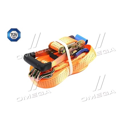➤ Стяжка вантажу, 5t. 50mm.x12m.(0.5+11.5) прогум. ручка ДК DK-3911