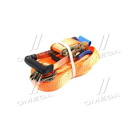 ➤ Стяжка вантажу, 5t. 50mm.x12m.(0.5+11.5) прогум. ручка ДК DK-3911