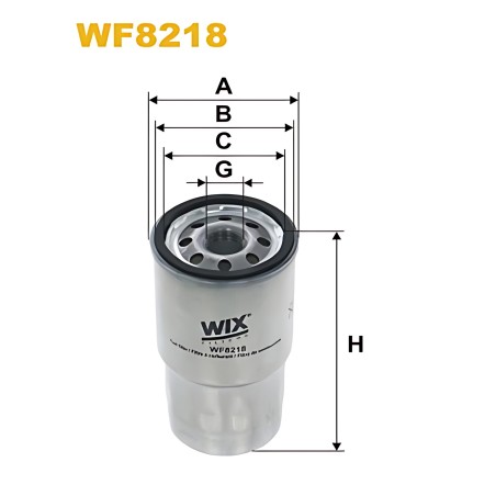 ➤ Фільтр палив. TOYOTA AVENSIS WF8218/PP950 (вир-во WIX-FILTERS) WF8218