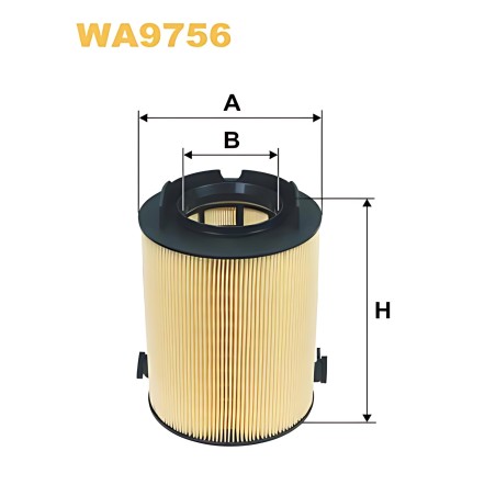 WA9756 Фільтр повітряний SEAT, SKODA, VW (вир-во WIX-FILTERS) фото від Мотор-Агро Харків Україна
