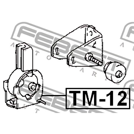 TM-12 Подушка двигуна передня TOYOTA AVENSIS/COROLLA/RAV4 (вир-во FEBEST) фото від Мотор-Агро Харків Україна