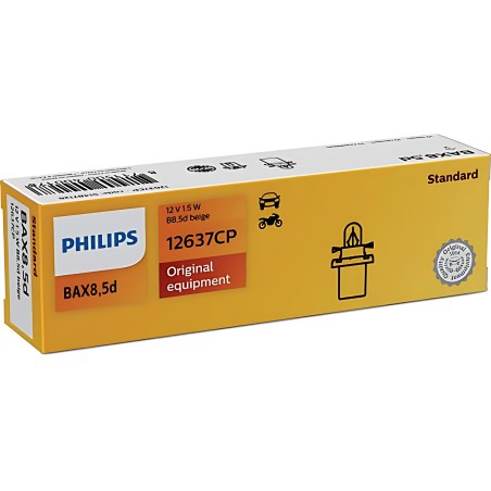 12637CP Лампа розжарювання BAX B8,5d Beige 12V 1.5W (вир-во Philips) фото від Мотор-Агро Харків Україна